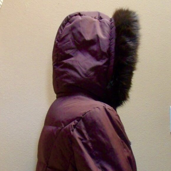 MICHAEL by Michael Kors Long Down Puffer Jacket Faux Fur Hood Sz LG - Picture 8 of 15